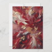 Invitation Cérémonie d'engagement d'élégance de la Bourgogne  (Dos)