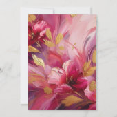 Invitation Cérémonie d'engagement d'élégance Fuchsia contempo (Dos)