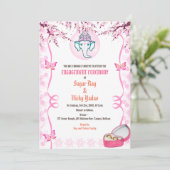 Invitation Cérémonie d'engagement hindou indienne (Debout devant)