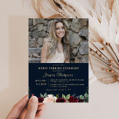 Invitation Cérémonie d'épicerie de l'infirmière photo moderne