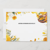 Invitation Cérémonie d'épices haladi mariage traditionnel ind (Dos)