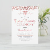 Invitation Cérémonie d'épinglage des infirmières du FAUX ROSE (Debout devant)