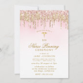 Invitation cérémonie d'épingle de l'infirmière en parties sci (Devant)