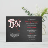 Invitation Cérémonie d'épingle LPN fêté graduation rouge (Debout devant)