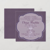 Invitation Cérémonie des filles sur les bougies (Devant / Derrière)