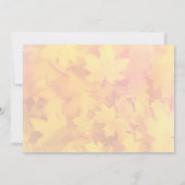 Invitation Cérémonie des Mariages d'automne d'Orange Feuille (Dos)