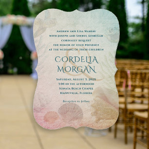 Invitation Cérémonie des Mariages des mers vivantes Nom des p