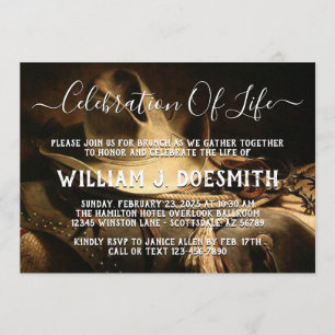 Invitation Cérémonie d'hommage Cowboy Things