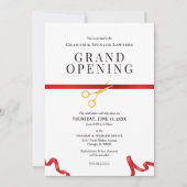 Invitation Cérémonie d'inauguration de coupe de ruban rouge (Devant)