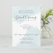 INVITATION CÉRÉMONIE D'OUVERTURE AQUA BLEU COUP DE PINCEL A L (Debout devant)