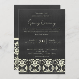 INVITATION CÉRÉMONIE D'OUVERTURE DE GRAND CLASSIQUE BLACK WHI