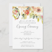 INVITATION CÉRÉMONIE D'OUVERTURE FLORALE DES GRANDS COULEURS  (Devant)