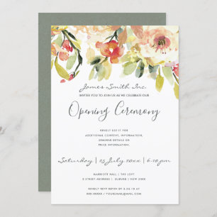 INVITATION CÉRÉMONIE D'OUVERTURE FLORALE DES GRANDS COULEURS 