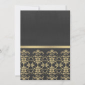 INVITATION CÉRÉMONIE D'OUVERTURE GRANDIOSE DAMAS OR NAVY VELV (Dos)