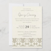 INVITATION CÉRÉMONIE D'OUVERTURE GRANDIOSE EN ARGENTERIE FORM (Devant)