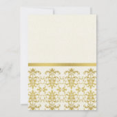 INVITATION CÉRÉMONIE D'OUVERTURE GRANDIOSE EN OR DAMASK FORMA (Dos)