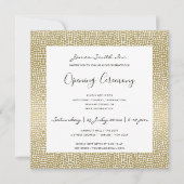 INVITATION CÉRÉMONIE D'OUVERTURE GRANDIOSE MOSAÏQUE DORÉE FAU (Devant)