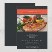 INVITATION CÉRÉMONIE D'OUVERTURE GRANDIOSE PHOTO NOIR ROUGE T (Devant / Derrière)