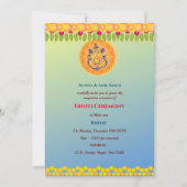 Invitation Cérémonie du Boy Dhoti indien Pancha Kattu (Devant)