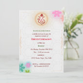 Invitation Cérémonie du Boy Dhoti indien Pancha Kattu (Debout devant)