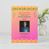 Invitation Cérémonie du Boy Dhoti indien Pancha Kattu Invit (Debout devant)