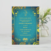 Invitation Cérémonie du Boy Dhoti indien Pancha Kattu Invit (Debout devant)