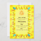 Invitation Cérémonie du Boy Dhoti indien Pancha Kattu Invit (Devant)