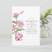 Invitation Cérémonie du premier riz de l'Annaprashan Floral A (Debout devant)