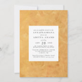 Invitation Cérémonie du premier riz de l'Annaprashana d'or (Devant)