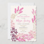 Invitation Cérémonie du premier riz de Prairie Rose (Devant)