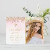 Invitation cérémonie élégante d'épingle d'infirmière de parti (Debout devant)