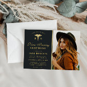 Invitation cérémonie élégante d'or