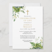 Invitation Cérémonie funéraire du Mémorial Christian Greenery (Devant)