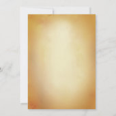 Invitation Cérémonie Haldi de la Mariée Indienne Fleur Peacoc (Dos)