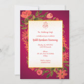 Invitation Cérémonie Haldi Kumkum (Devant)