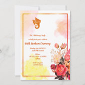 Invitation Cérémonie Haldi Kumkum (Devant)
