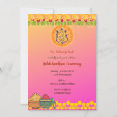 Invitation Cérémonie Haldi Kumkum (Devant)