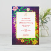 Invitation Cérémonie Haldi Kumkum (Debout devant)