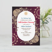 Invitation Cérémonie Haldi Kumkum (Debout devant)