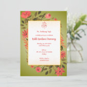 Invitation Cérémonie Haldi Kumkum (Debout devant)