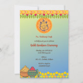 Invitation Cérémonie Haldi Kumkum (Devant)