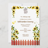 Invitation Cérémonie Haldi Kumkum (Devant)