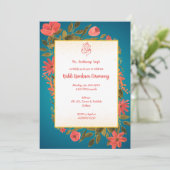 Invitation Cérémonie Haldi Kumkum (Debout devant)