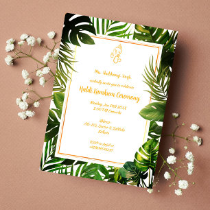 Invitation Cérémonie Haldi Kumkum