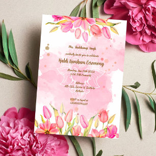 Invitation Cérémonie Haldi Kumkum