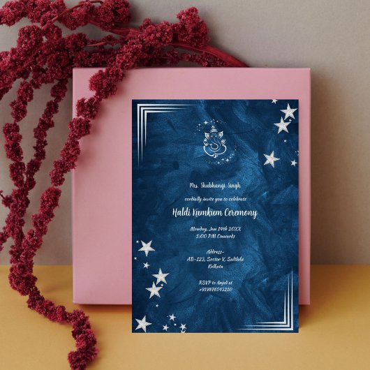 Invitation Cérémonie Haldi Kumkum