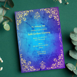 Invitation Cérémonie Haldi Kumkum