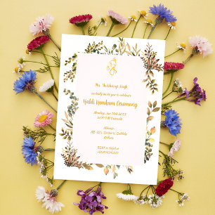 Invitation Cérémonie Haldi Kumkum