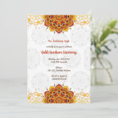 Invitation Cérémonie Haldi Kumkum (Debout devant)