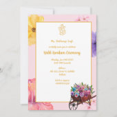 Invitation Cérémonie Haldi Kumkum (Devant)